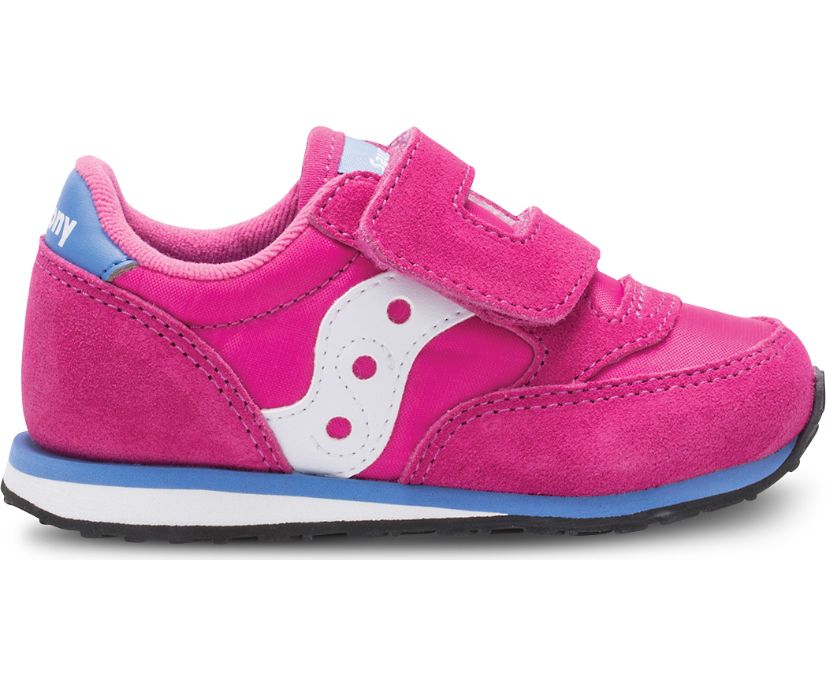 Saucony Baby Jazz Hook & Loop Sneakers Barn Rosa Vita | Sverige 375HAP